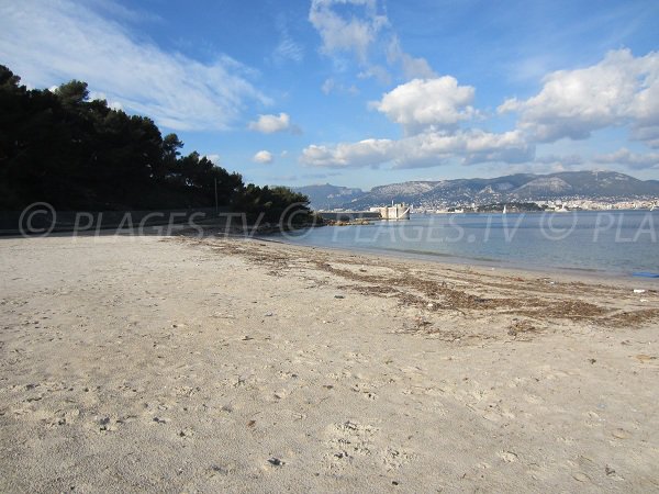 Vieille beach in Saint Mandrier in France