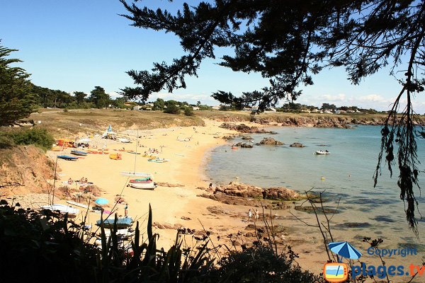 Vieilles beach in IIe d'Yeu in France