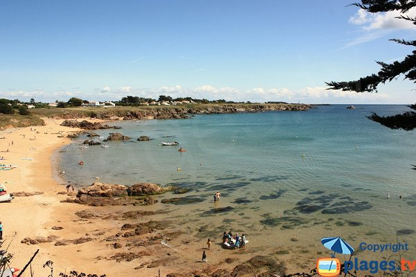 Most beautiful beach in Ile d'Yeu in France