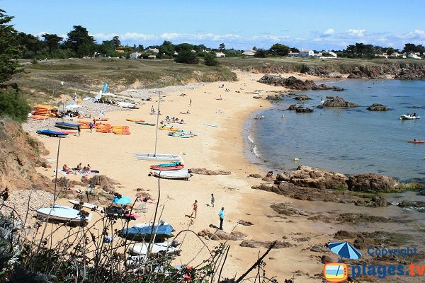 Photo de la plage des Vieilles sur l'ile d'Yeu