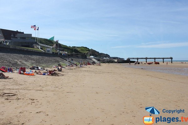 Plage du centre de Vierville sur Mer dans le Calvados - 14