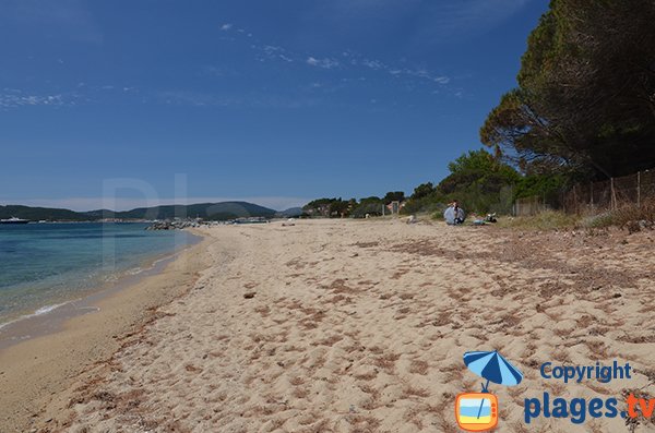 Wenig besuchter Strand in Port Grimaud