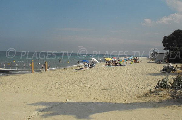 Photo de la plage de la Vignale de Ghisonaccia en Corse