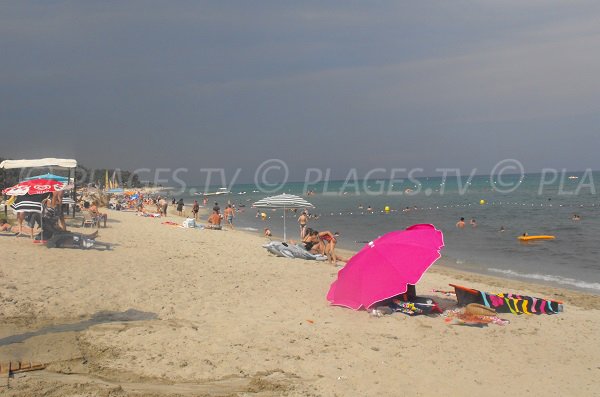 Monitored beach in Ghisonaccia - Corsica