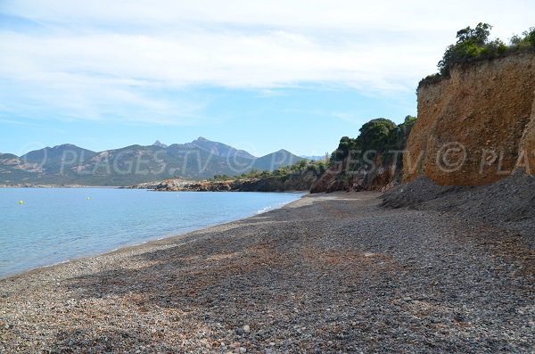 Fine della spiaggia di Galeria