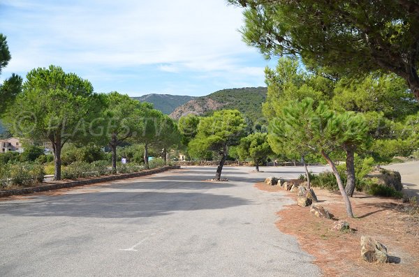 Parking de la plage de Galéria