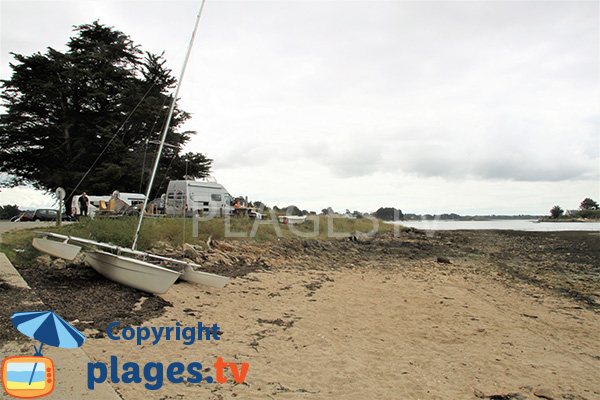 Côté sud de la plage de Villeneuve - Séné