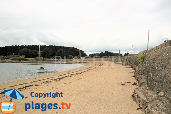 Photo de la plage de la Villeneuve à Séné