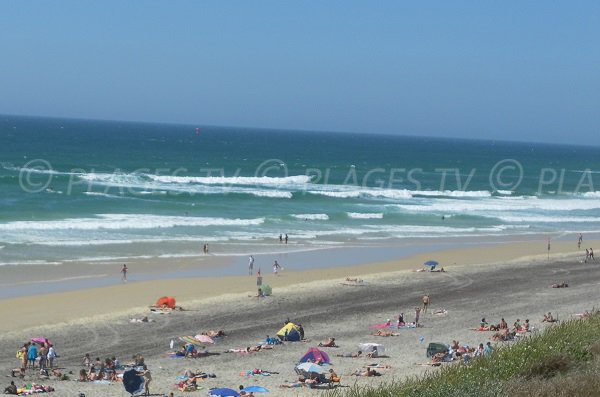 Vivier beach in Biscarrosse in France