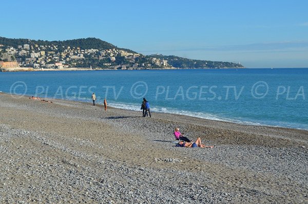 Segelbootstrand in Nizza