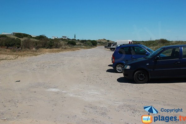 Parking de la plage des Voiliers à Sangatte