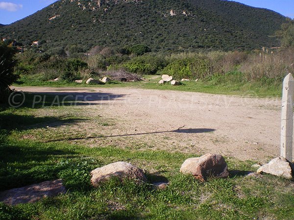 Carpark of Week-End beach in Ajaccio