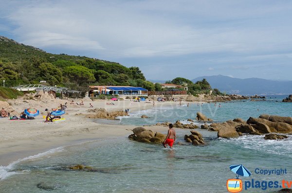 Photo de la plage du Week-End à Ajaccio en été