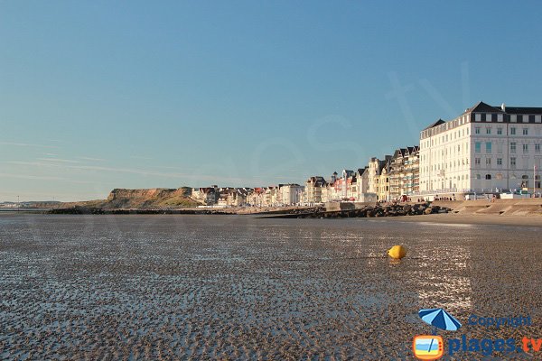 Wimereux et son bord de mer - vue en direction du nord