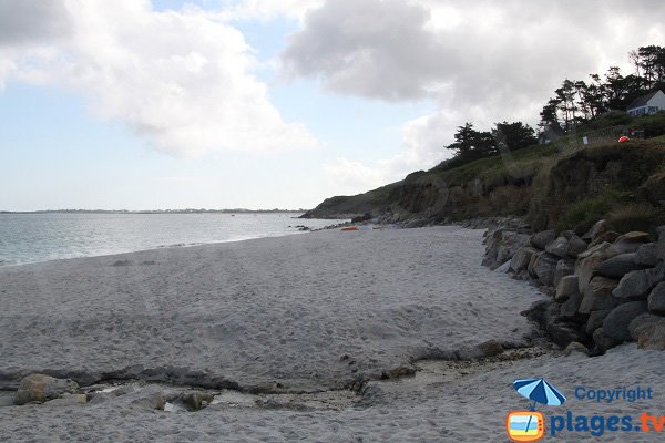 Plage sauvage à Plouguerneau