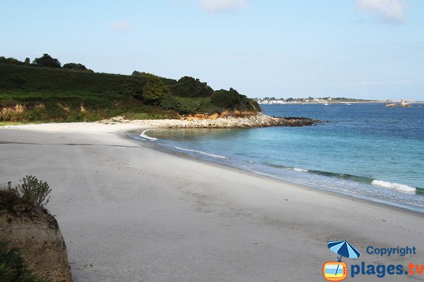 Photo de la plage du Zorn à Plouguerneau - Finistère Nord