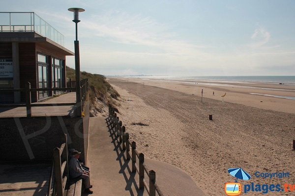 Zuydcoote beach in north of France