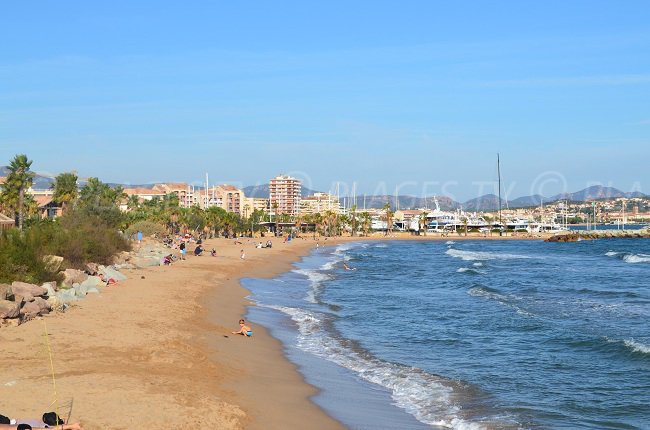 Frejus’ beaches in France