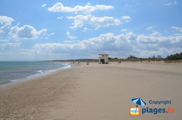 Spiaggia di Cabanes de Fleury in Francia