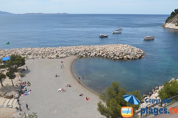 Photo de la plage du Fortin à l'Estaque