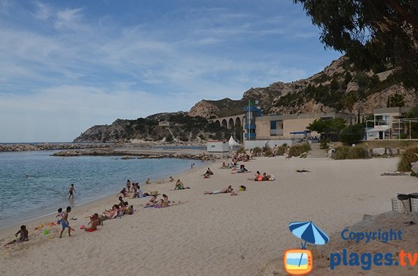 Lave beach in Marseille - L'Estaque