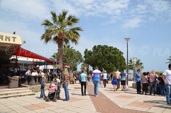 Promenade of Flots Bleus in Saint Laurent du Var