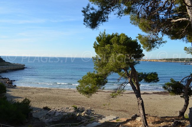 Plage à Martigues où se déroule Camping Paradis