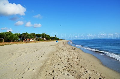 Spiaggia a Taglio Isolaccio in Corsica