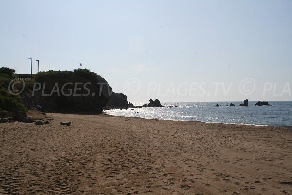 Falaises sur la plagette du Cap d'Agde