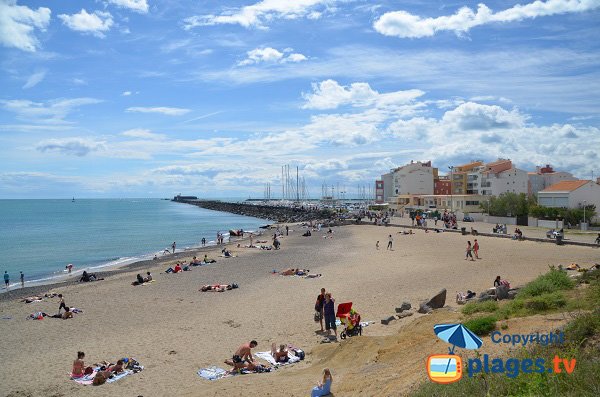 Plagette beach in Cape d'Agde in France