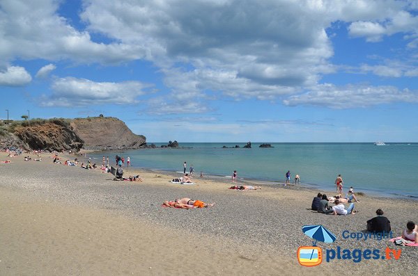 Spiaggia di sabbia grigio a Cap d'Agde