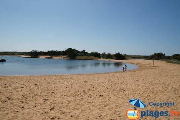 Plan d'eau à Brétignolles à proximité de l'océan