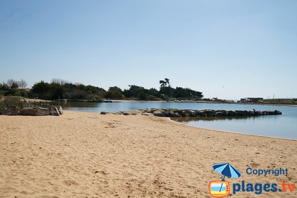 Bassin d'eau de mer à Brétignolles sur Mer en Vendée