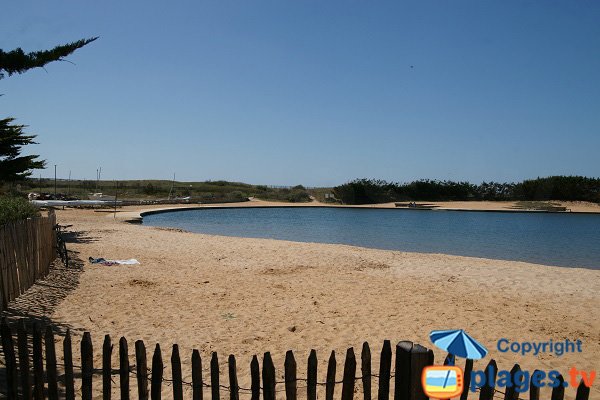 Photo du plan d'eau de Brétignolles sur Mer