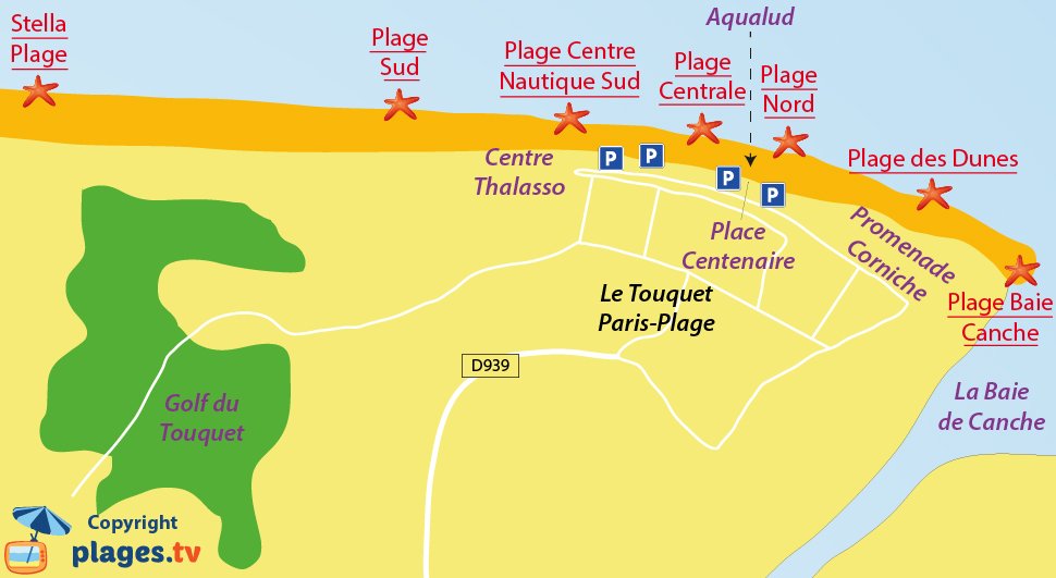 le touquet carte