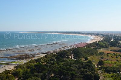 Pointe du Lizay et baie des Baleines aux Portes en Ré