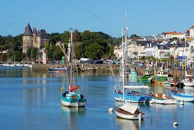 Port et château de Pornic en Loire Atlantique