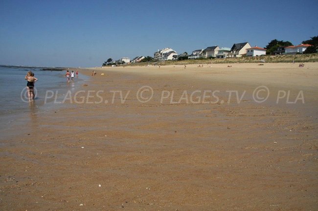 A beach in Pornichet