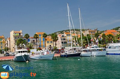 Harbor of Bandol in France