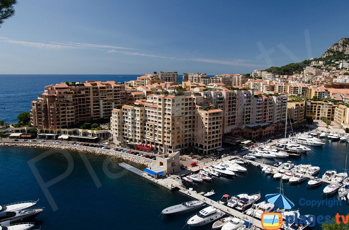 Fontvieille port in Monaco