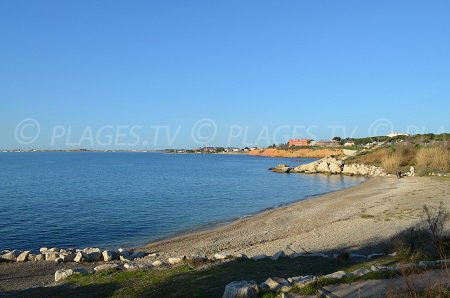 Plage de Port de Bouc dans le golfe de Fos sur Mer