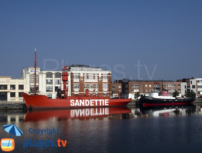 La Sandettie dans le port de Dunkerque