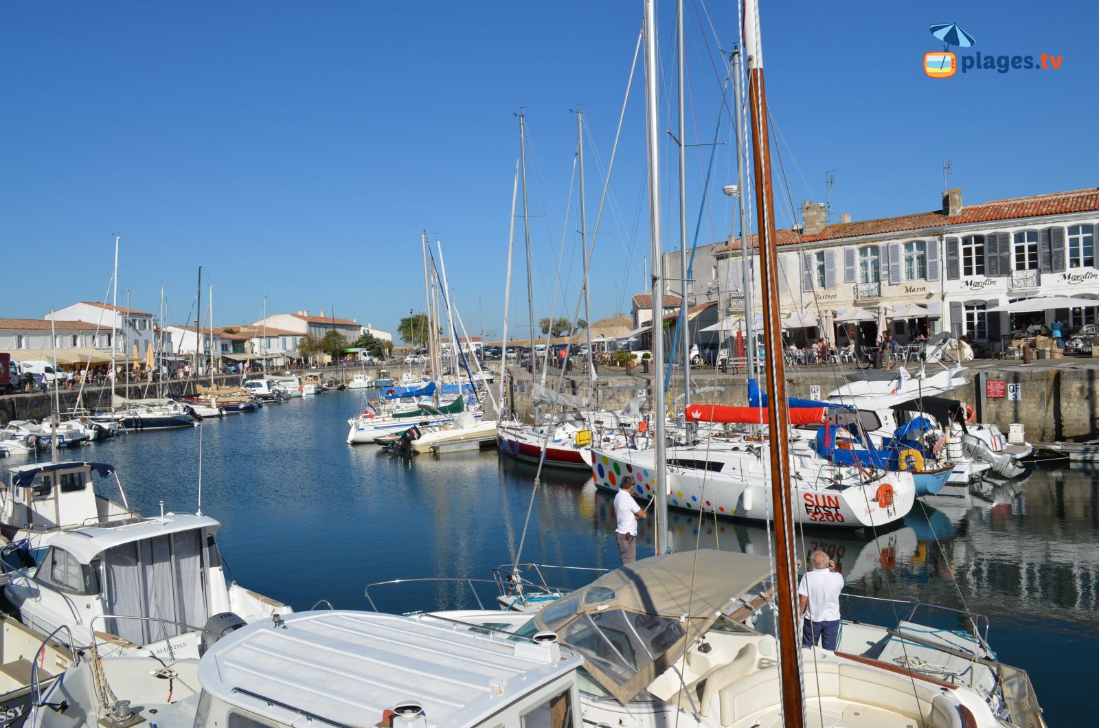 View of the port of Saint Martin de Ré