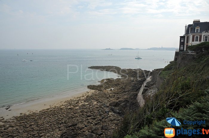 Cove of Port Salut in Dinard - France