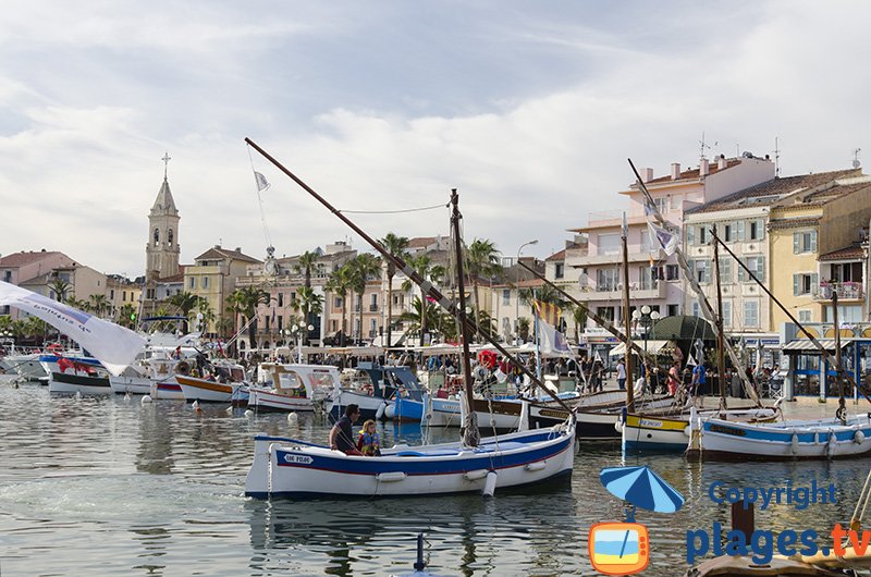 Port of Sanary sur Mer in southern France