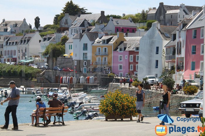 Port of Sauzon in Belle Ile en Mer in France