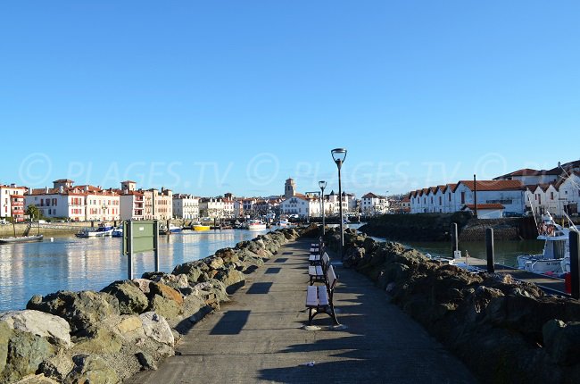 The port of St Jean de Luz, shot from Ciboure