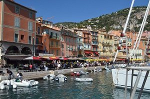 Harbor of Villefranche sur Mer in France