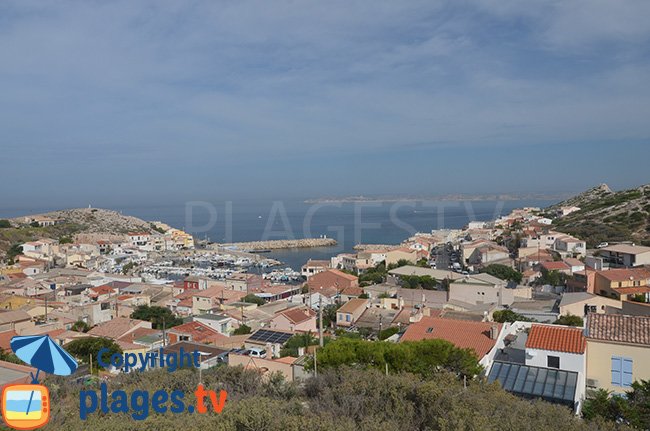 Les Goudes à Marseille sur la route des Calanques