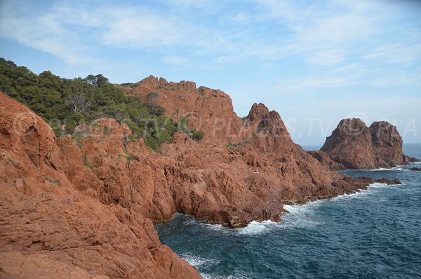 Foto von Naturistenfelsen in Dramont (St. Raphael)